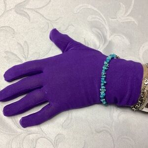 PURPLE LADIES STRETCH NYLON GLOVES STUNNING 🪻🪻🪻🪻🪻🫟🫟🫟🫟🫟